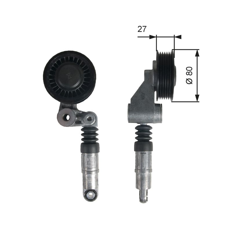 Gates T39236 Belt Tensioner, V-ribbed belt - 1
