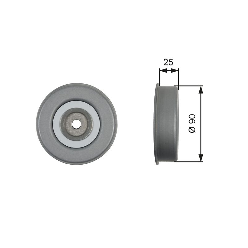 Gates T39245 Tensioner Pulley, V-ribbed belt - 1