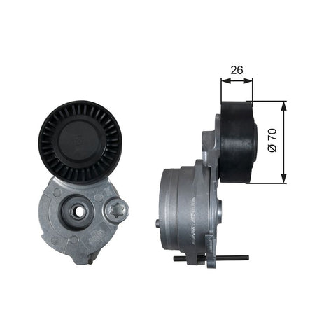 Gates T39333 Belt Tensioner, V-ribbed belt - 1