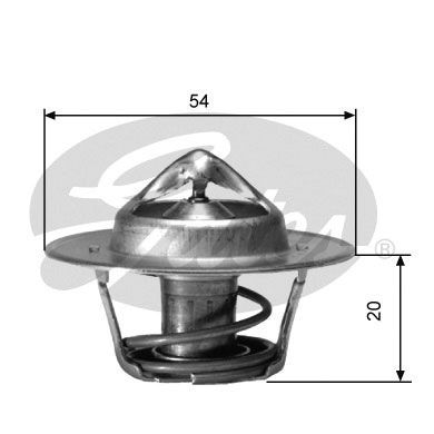 Gates TH00191 Thermostat, coolant - 1