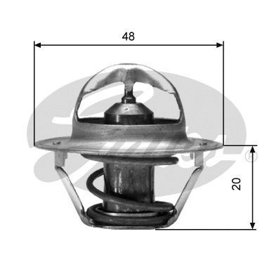 Gates TH00388G1 Thermostat, coolant - 1