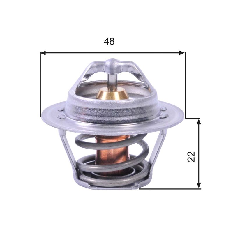 Gates TH00391G1 Thermostat, coolant - 1
