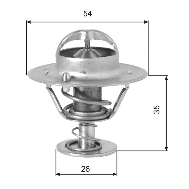 Gates TH00782G1 Thermostat, coolant - 1