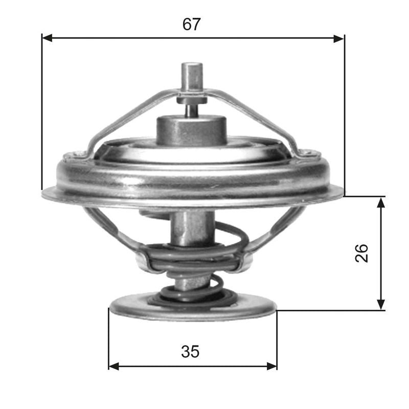 Gates TH01880G1 Thermostat, coolant - 1