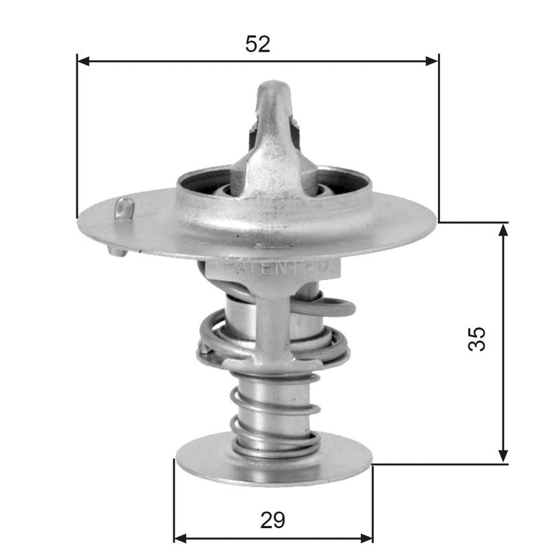 Gates TH03382G1 Thermostat, coolant - 1