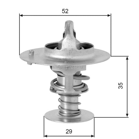 Gates TH03382G1 Thermostat, coolant - 1