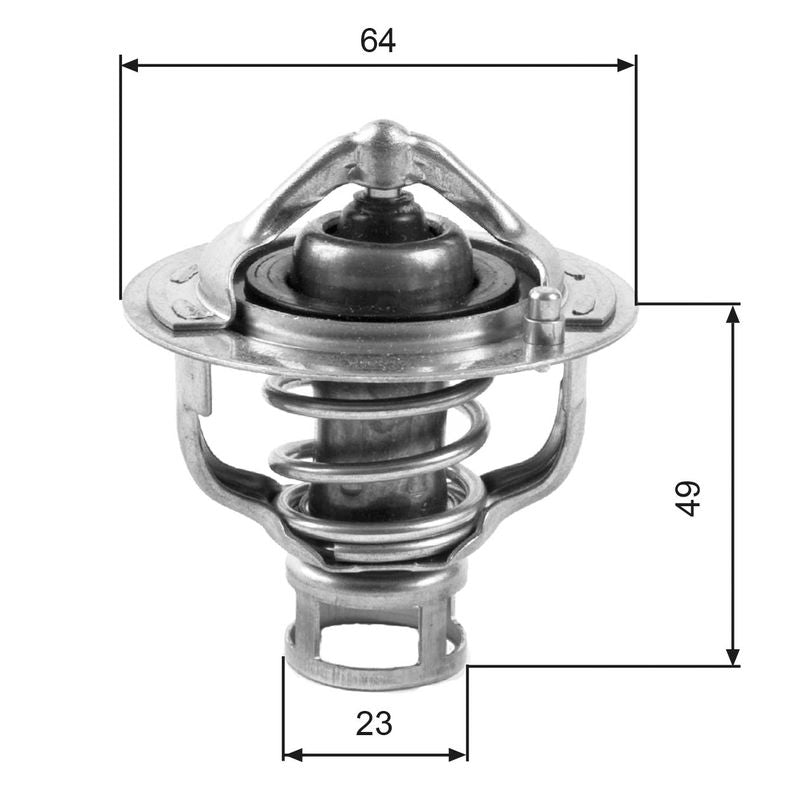 Gates TH04082 Thermostat, coolant - 1