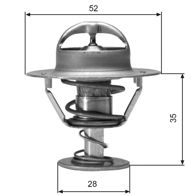 Gates TH04382G1 Thermostat, coolant - 1
