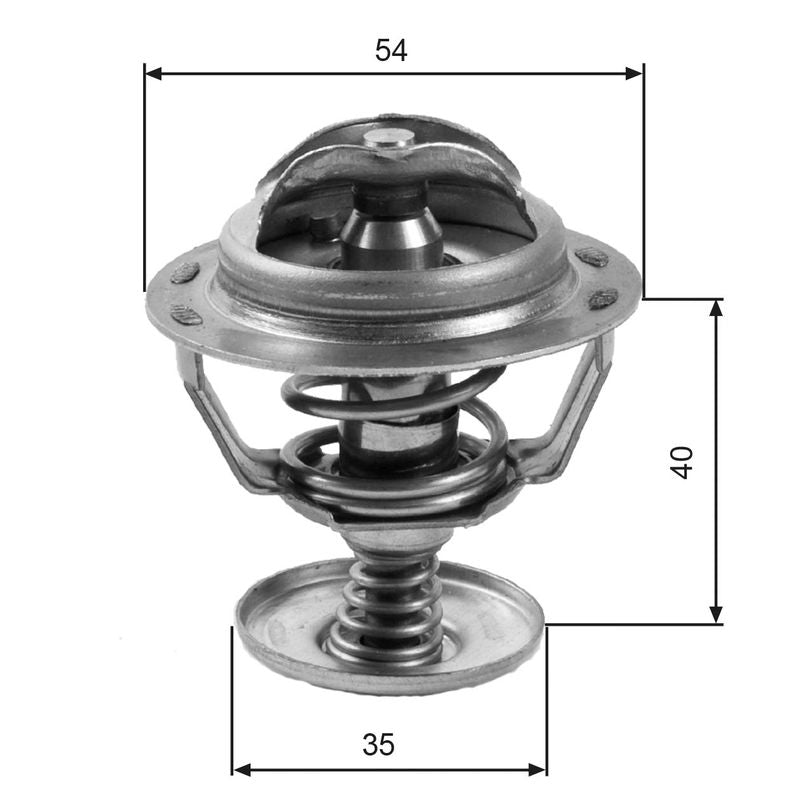 Gates TH06082G1 Thermostat, coolant - 1