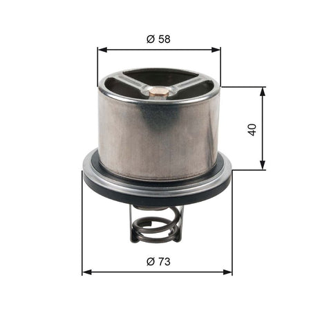 Gates TH07882 Thermostat, coolant - 1