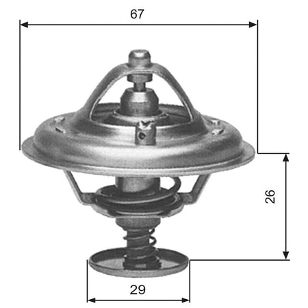 Gates TH09180G1 Thermostat, coolant - 1