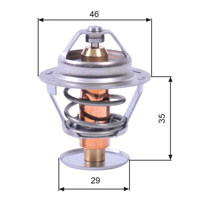 Gates TH10489G1 Thermostat, coolant - 1