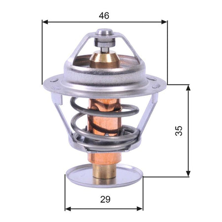 Gates TH10489G1 Thermostat, coolant - 1