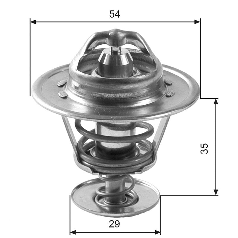 Gates TH11088G1 Thermostat, coolant - 1