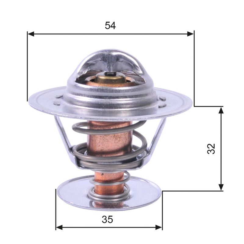 Gates TH11292G1 Thermostat, coolant - 1