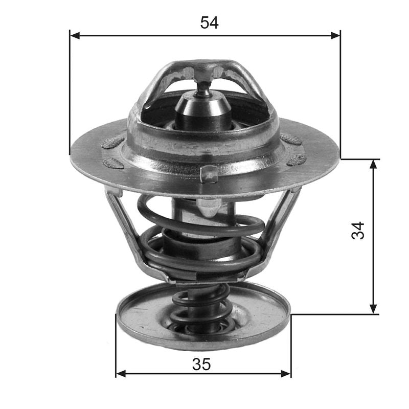 Gates TH11383G1 Thermostat, coolant - 1