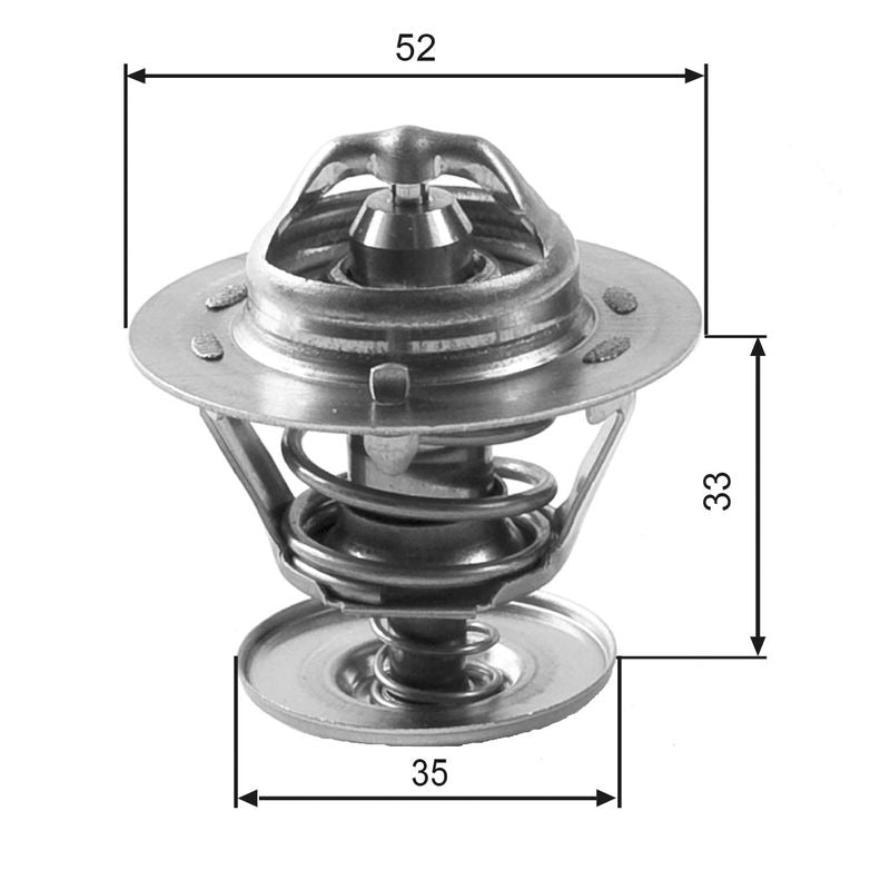 Gates TH12592G1 Thermostat, coolant - 1