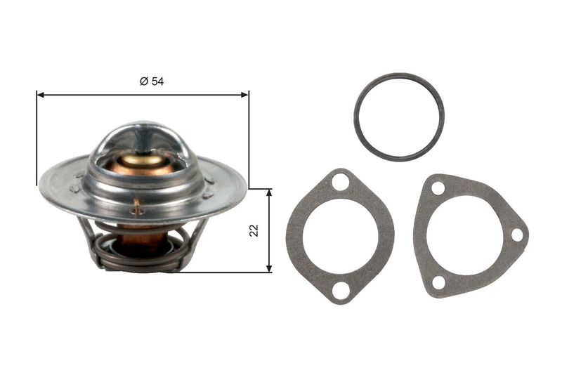 Gates TH12782G1 Thermostat, coolant - 1