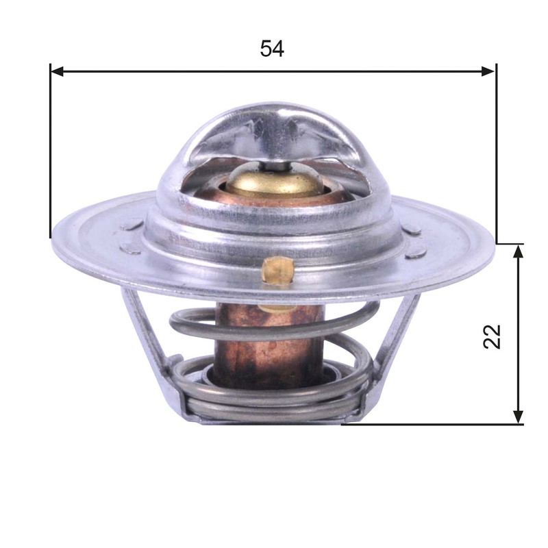 Gates TH12888G1 Thermostat, coolant - 1
