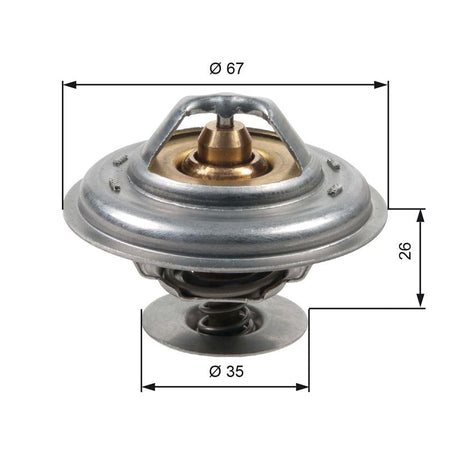 Gates TH13287G1 Thermostat, coolant - 1