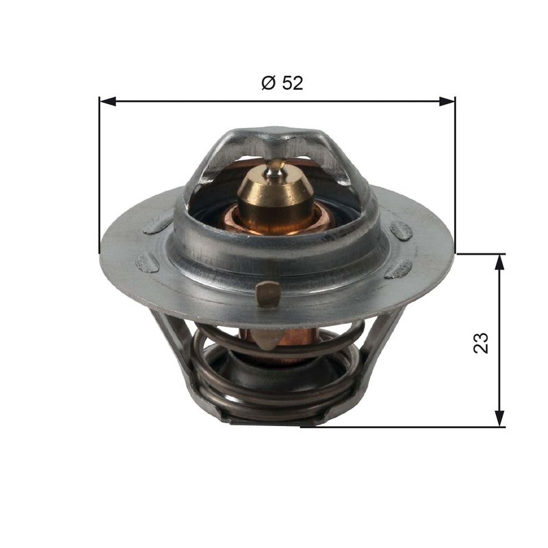Gates TH14088G1 Thermostat, coolant - 1