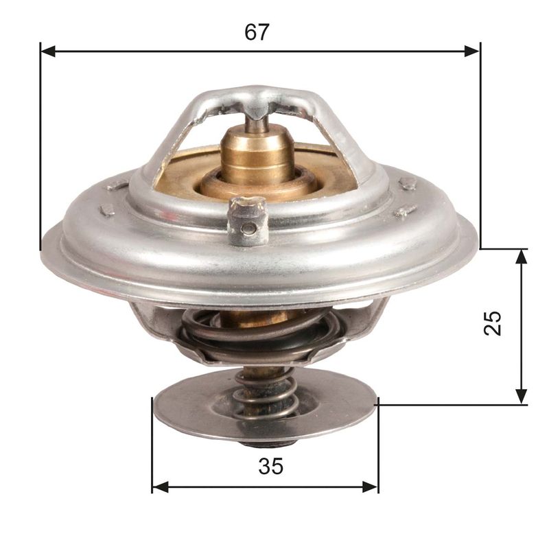 Gates TH14380G1 Thermostat, coolant - 1