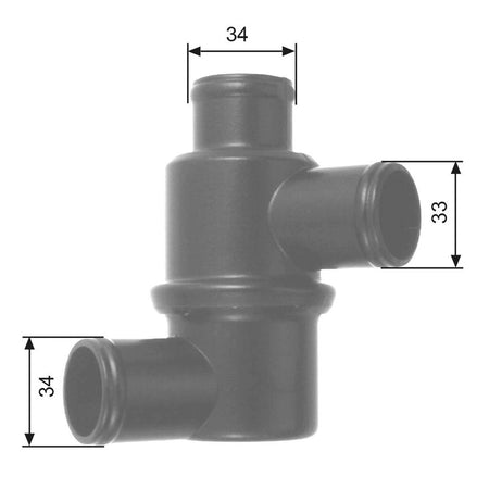Gates TH14580 Thermostat, coolant - 1