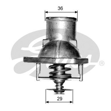 Gates TH15192G1 Thermostat, coolant - 1