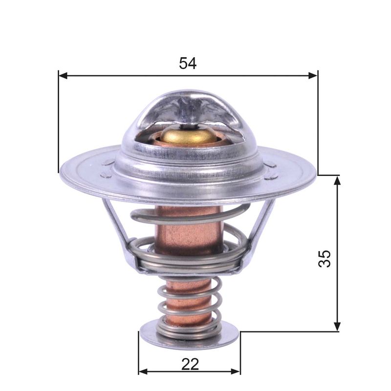 Gates TH22689G1 Thermostat, coolant - 1