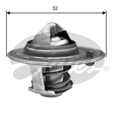 Gates TH24488G1 Thermostat, coolant - 1