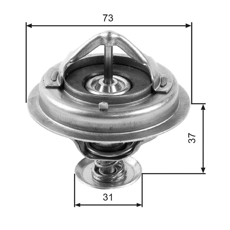 Gates TH24582G1 Thermostat, coolant - 1