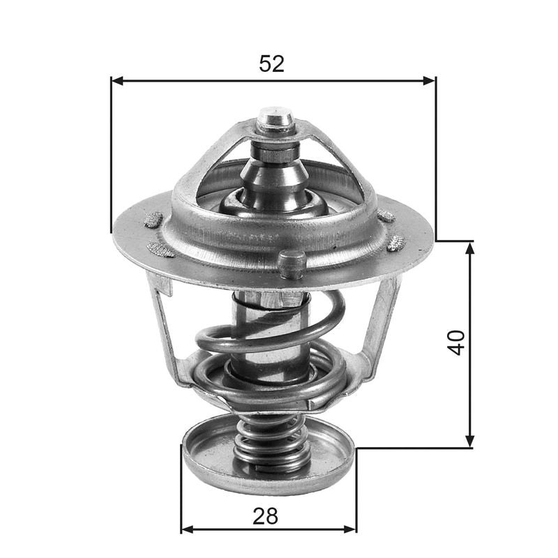 Gates TH24782G1 Thermostat, coolant - 1