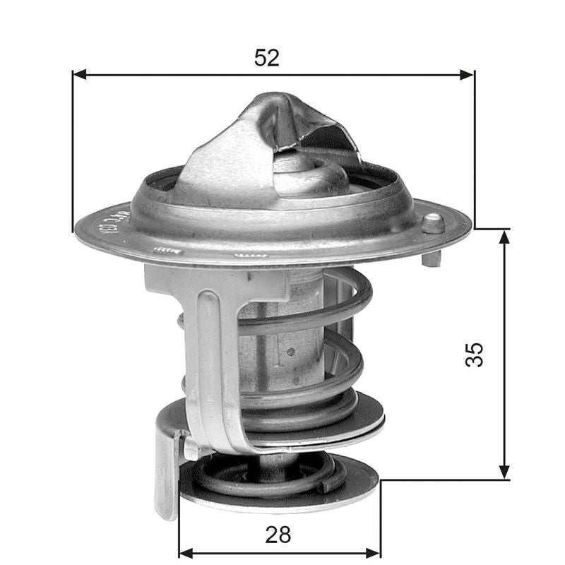 Gates TH29478G1 Thermostat, coolant - 1
