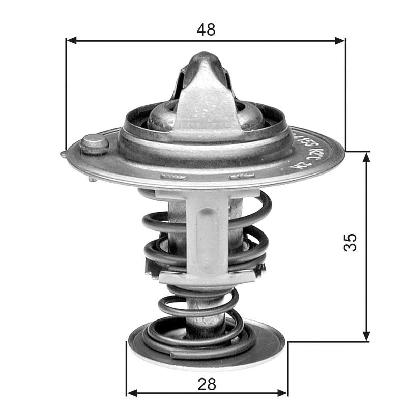 Gates TH30082G1 Thermostat, coolant - 1