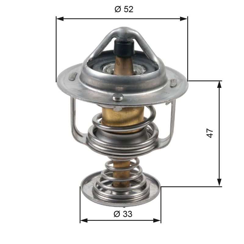 Gates TH30580G1 Thermostat, coolant - 1