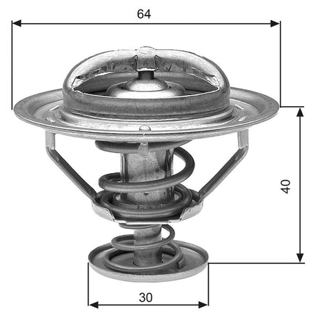 Gates TH31182G1 Thermostat, coolant - 1