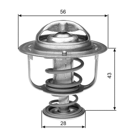 Gates TH31271G1 Thermostat, coolant - 1