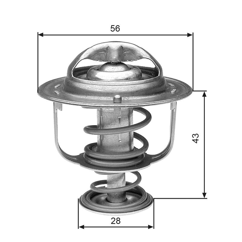 Gates TH31388G1 Thermostat, coolant - 1