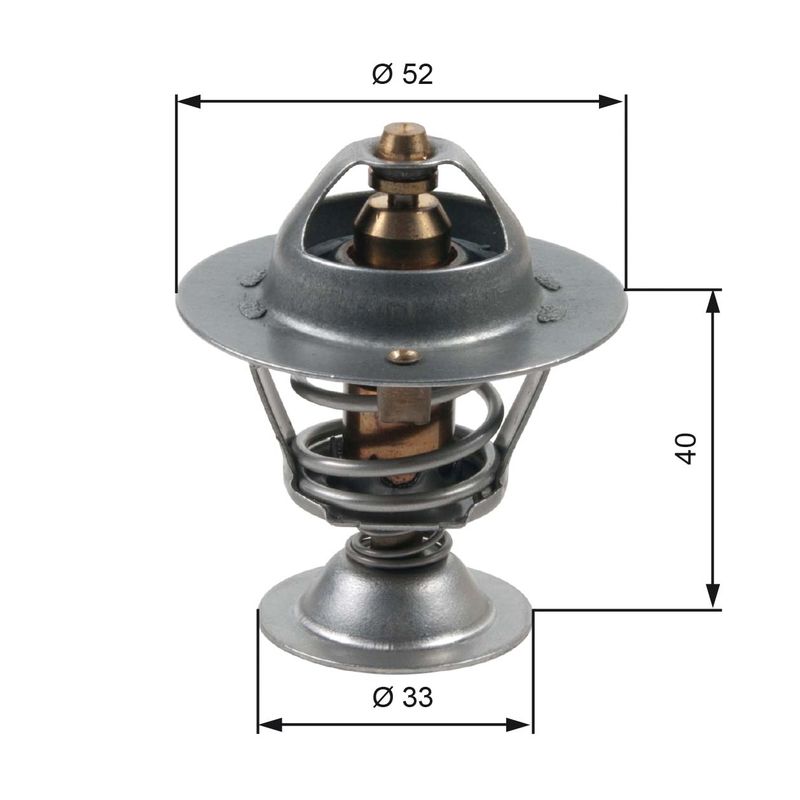 Gates TH31588G1 Thermostat, coolant - 1