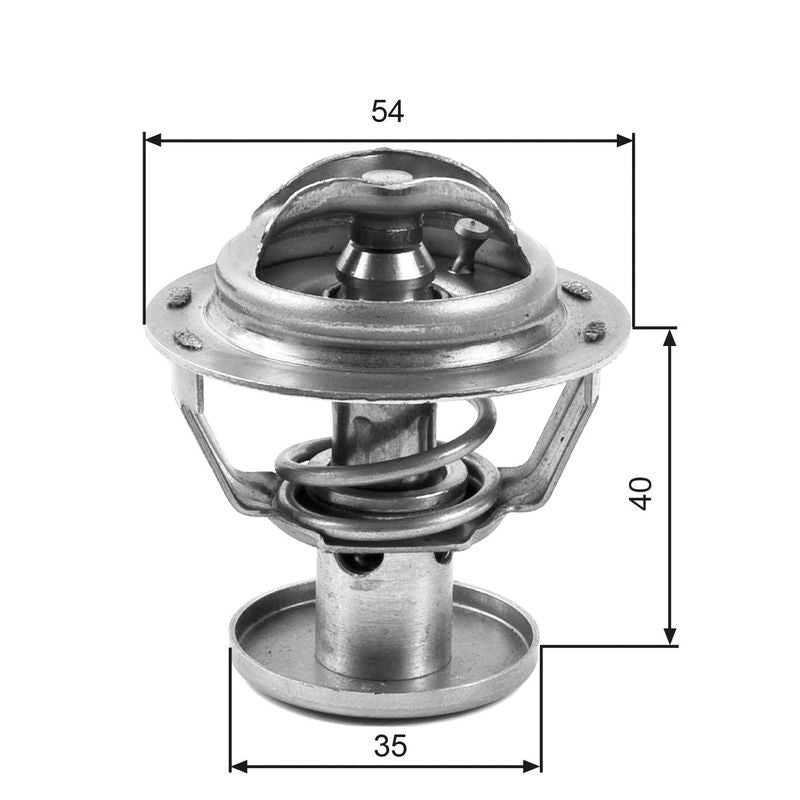 Gates TH32387G1 Thermostat, coolant - 1