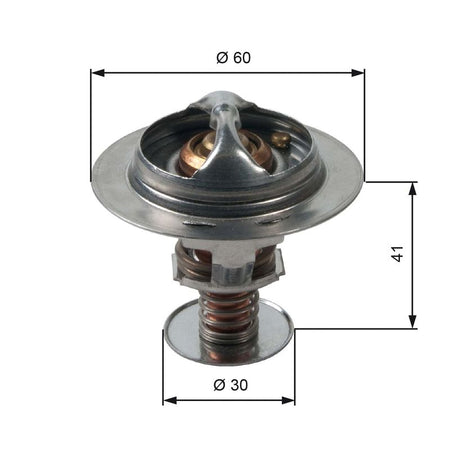 Gates TH34882G1 Thermostat, coolant - 1