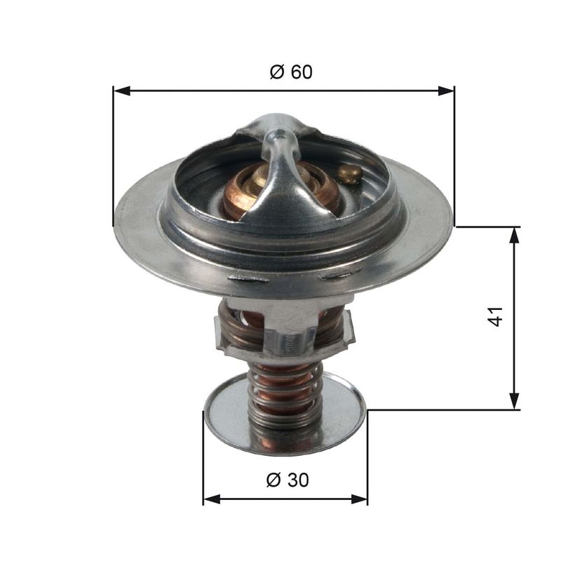 Gates TH34882G1 Thermostat, coolant - 1
