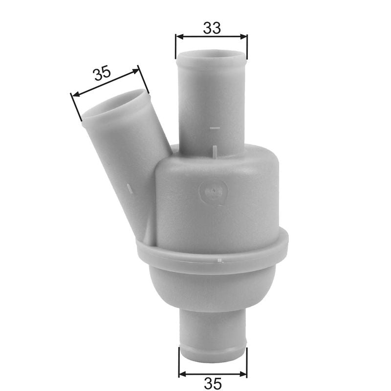 Gates TH35882 Thermostat, coolant - 1