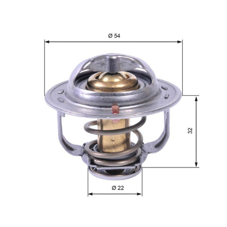 Gates TH42589G1 Thermostat, coolant - 1