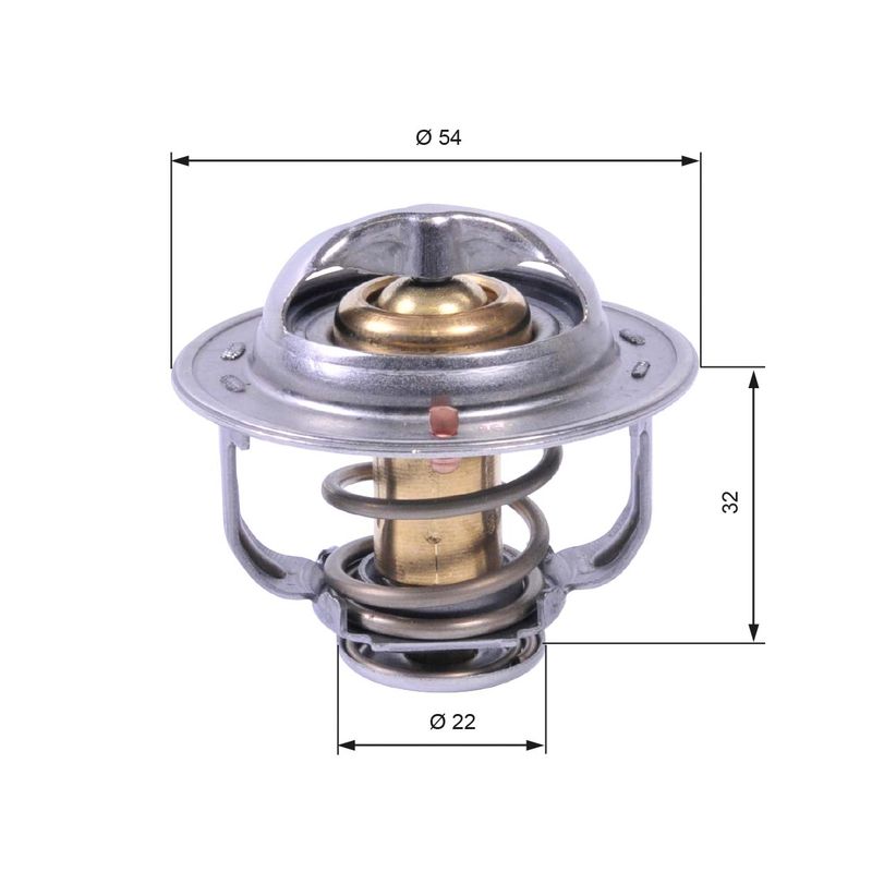 Gates TH42589G1 Thermostat, coolant - 1