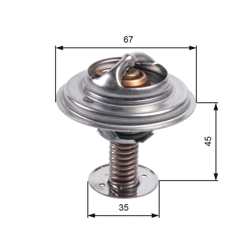 Gates TH45688G1 Thermostat, coolant - 1