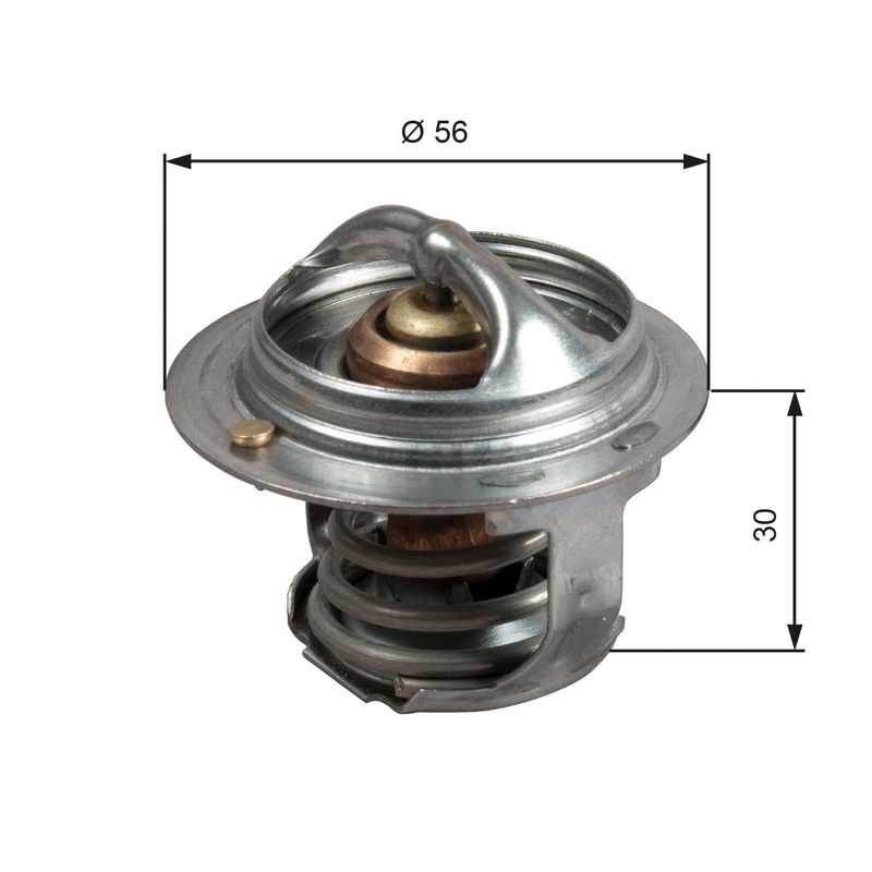 Gates TH50482G1 Thermostat, coolant - 1