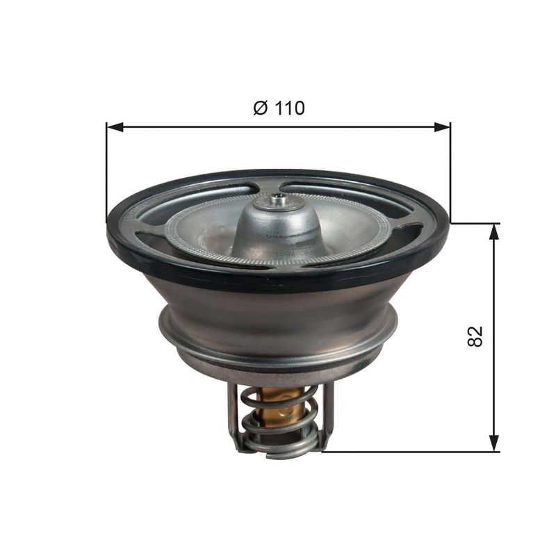 Gates TH51482G1 Thermostat, coolant - 1