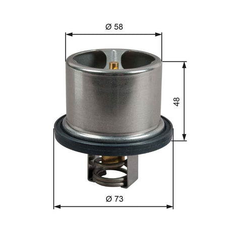 Gates TH51785G1 Thermostat, coolant - 1