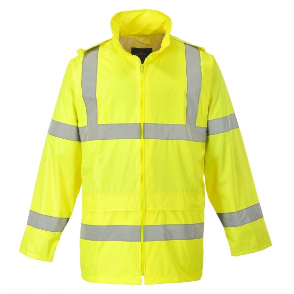 Hi-Vis Rain Jacket - Yellow - XL